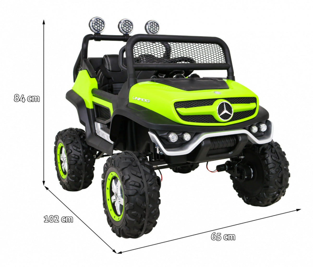Licencirani auto na akumultor Mercedes BENZ UNIMOG S - zeleni