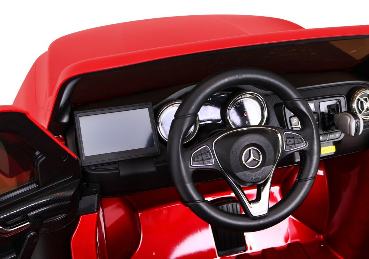 Licencirani auto na akumulator Mercedes Benz X-Class MP4 - crveni/lakirani