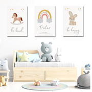 Set unikatnih slika za dječju sobu – Inspirativne poruke i personalizirani dizajn za vašeg mališana