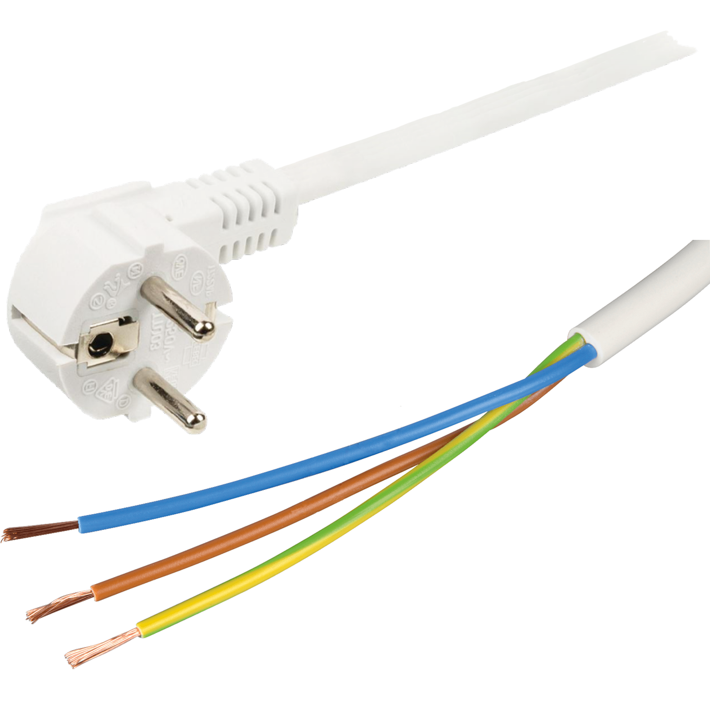 home Produžni kabel, 6 utičnice, 1.5mm², 3 met, bijeli - NV 6-3/WH/1,5
