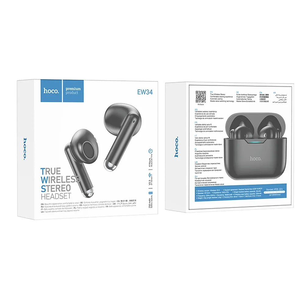 HOCO bežične/bluetooth stereo slušalice TWS Full True EW34 crne