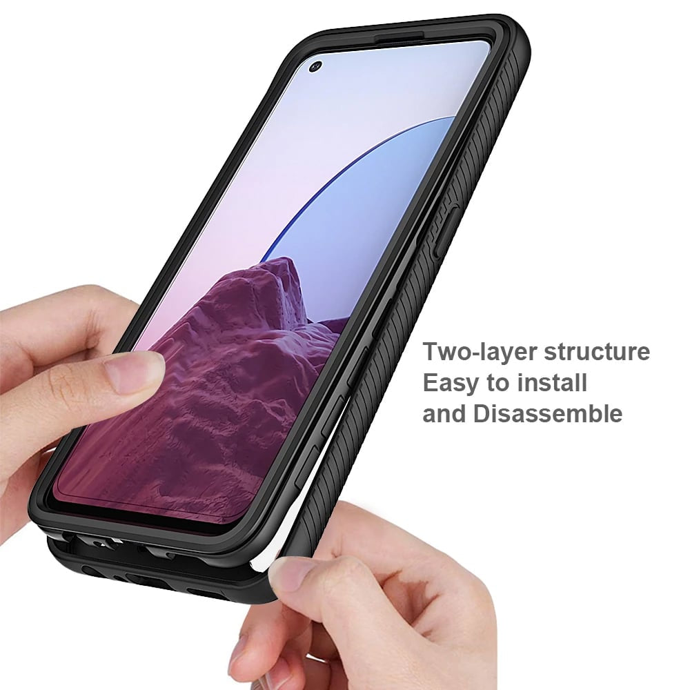 Techsuit - Defense360 Pro + Screen Protector za Oppo Reno7 Lite / Reno8 Lite - crna