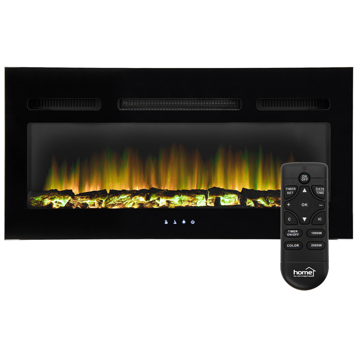 home Kamin, električni, 2000W, daljinski upravljač - FKKI 05