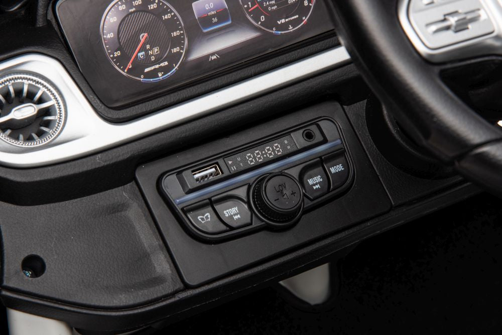 Licencirani auto na akumulator Mercedes G63 XXL 4x4 - dvosjed - bijeli