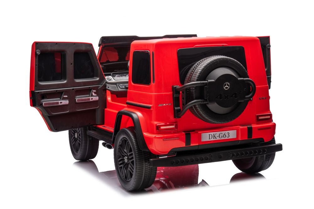 Licencirani auto na akumulator Mercedes G63 XXL 4x4 - dvosjed - crveni