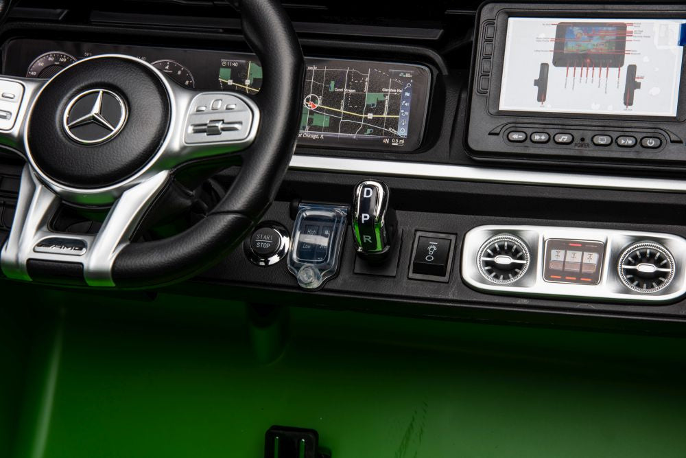 Licencirani auto na akumulator Mercedes G63 XXL 24V 4x4 - DVOSJED - zeleni