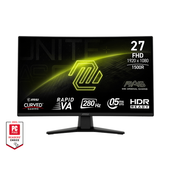 MSI MAG 274CXF računalni monitor 68,6 cm (27") 1920 x 1080 pikseli Full HD Crno