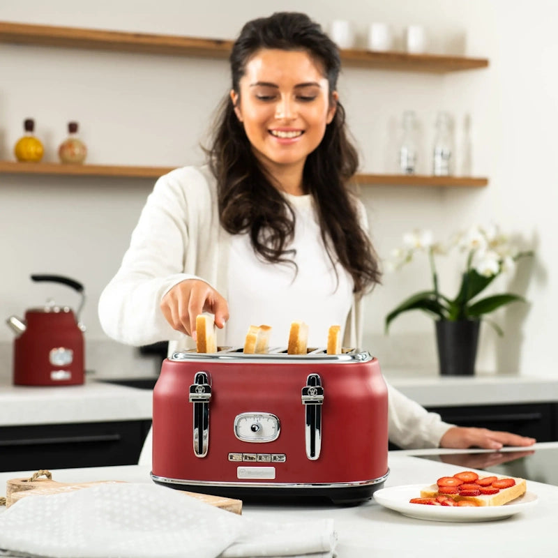 Westinghouse Retro Red 4 Slice Toaster