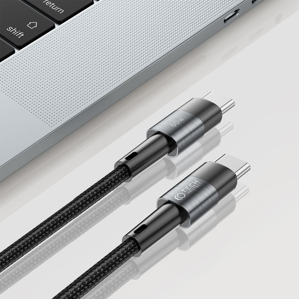 TECH-PROTECT ULTRABOOST TYPE-C- TYPE-C KABEL PD60W/3A 200CM SIVI