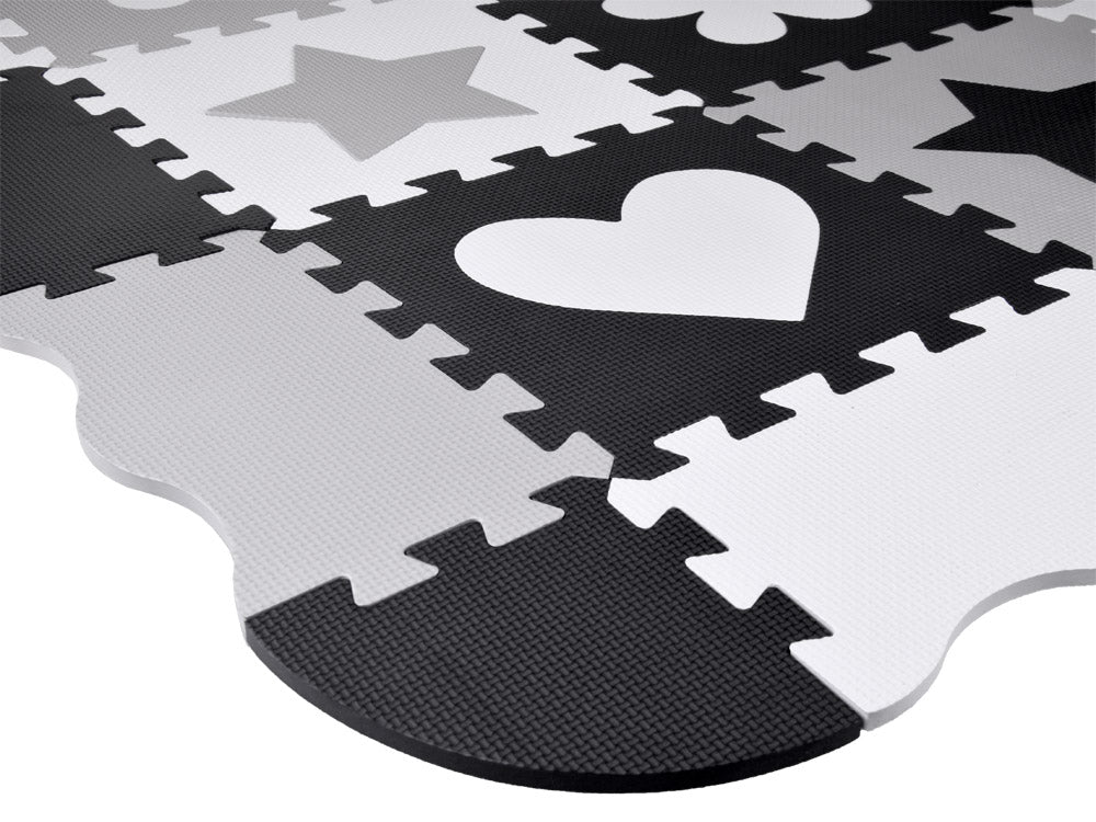 Mekane podne puzzle black&white