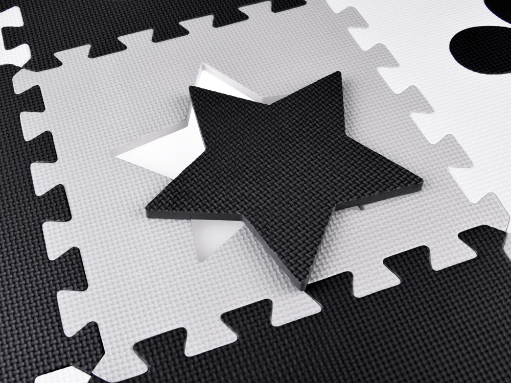 Mekane podne puzzle black&white