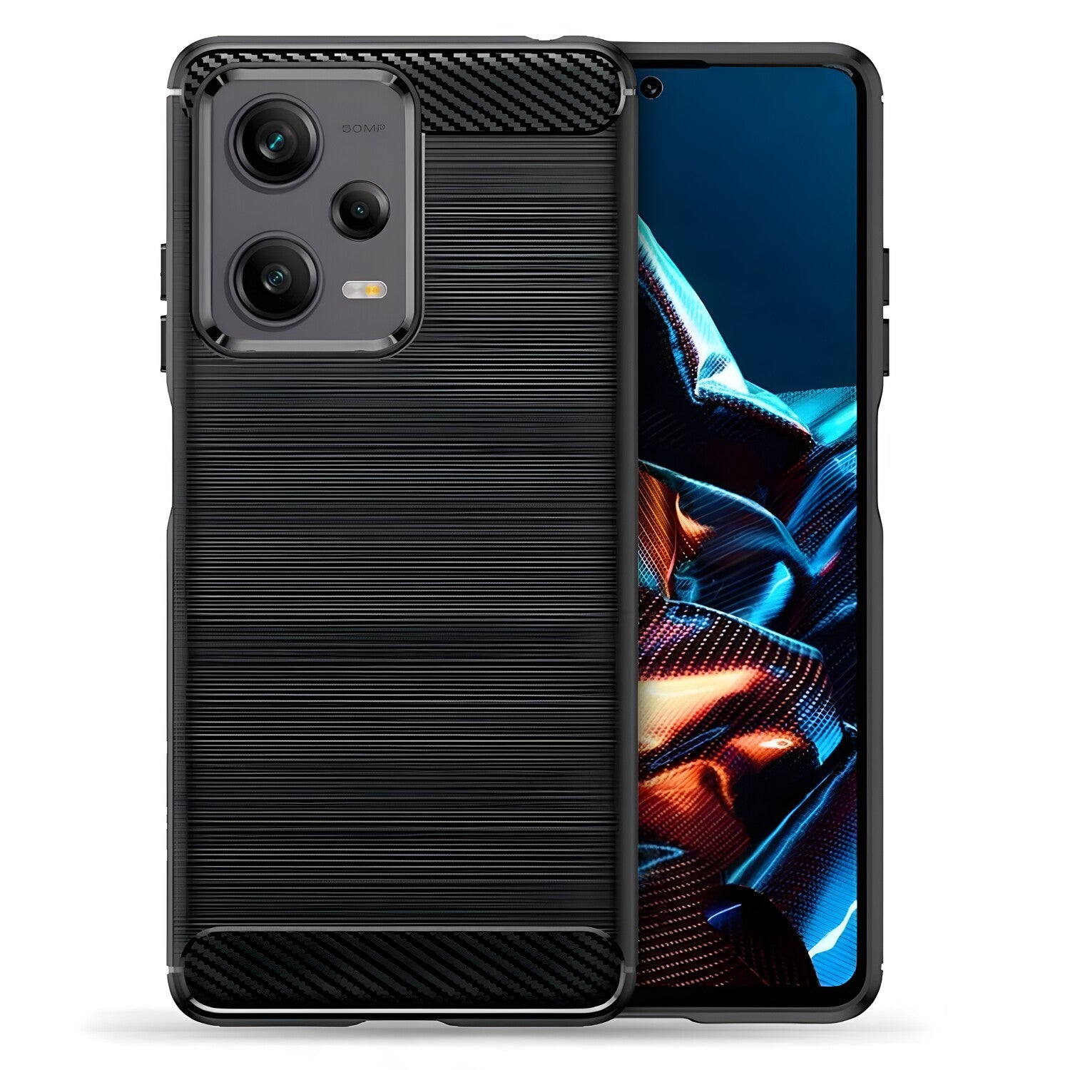 Futrola Carbon Shield TPU za Xiaomi Redmi Note 12 Pro/Poco X5 Pro 5G - Crna KP30032