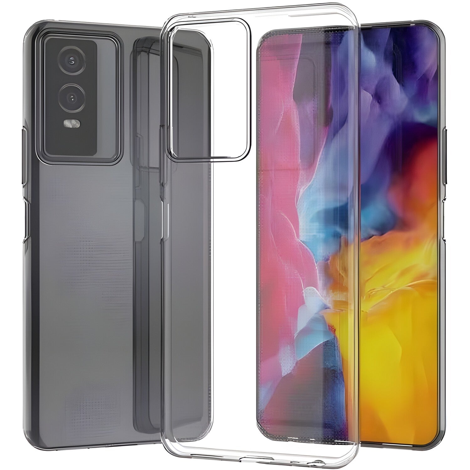 Przezračno zaštitno kućište za Vivo Y76 5G/Y76s/Y74s - Prozirna KP26651