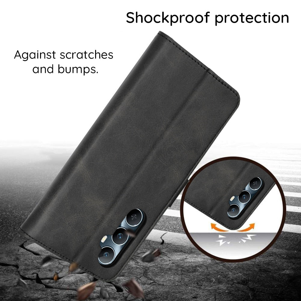 Techsuit Diary Book preklopna maska za Honor 600 Lite -crna