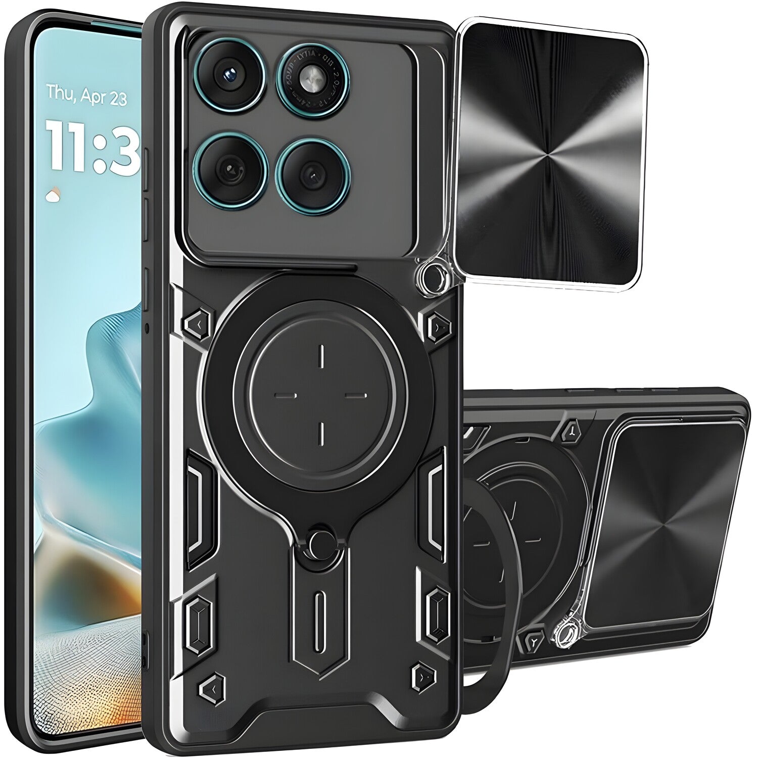 Techsuit zaštitna maska CamGuard za Motorola Edge 60 Fusion/Edge 60 - Crna KP38512