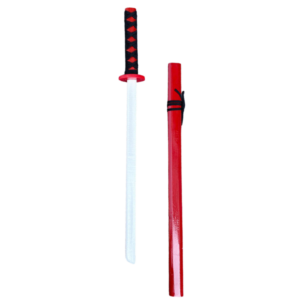 Drvena katana za igru 70cm - crvena