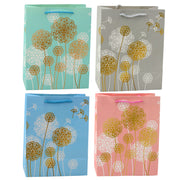 Gift Bag Dandelions Gold Elements 23 x 18 x 10.5 cm