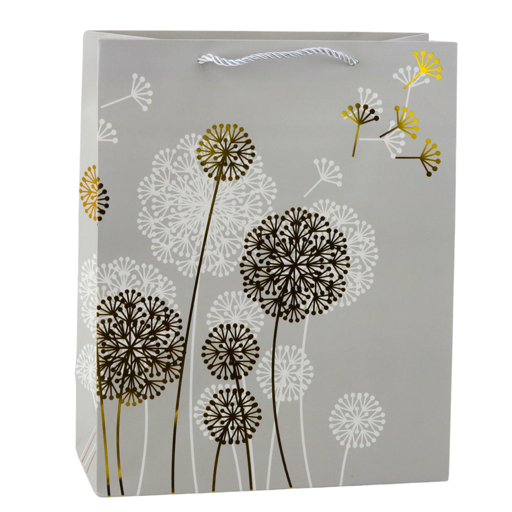 Gift Bag Dandelions Gold Elements 32 x 26 x 12cm