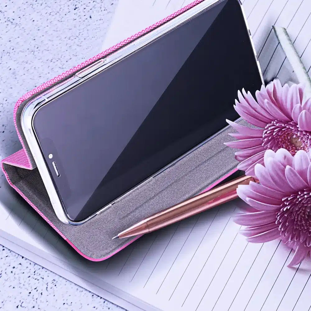 SENSITIVE Book preklopna maska za XIAOMI Redmi NOTE 14 PRO 5G / 14 PRO PLUS 5G – pink
