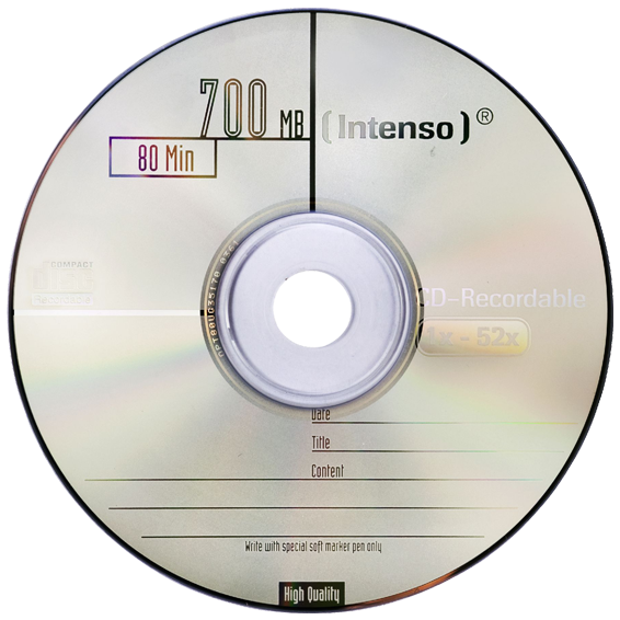 (Intenso) CD-R 700MB (80 min.) pak. 25 komada Cake Box - CD-R700MB/25Cake