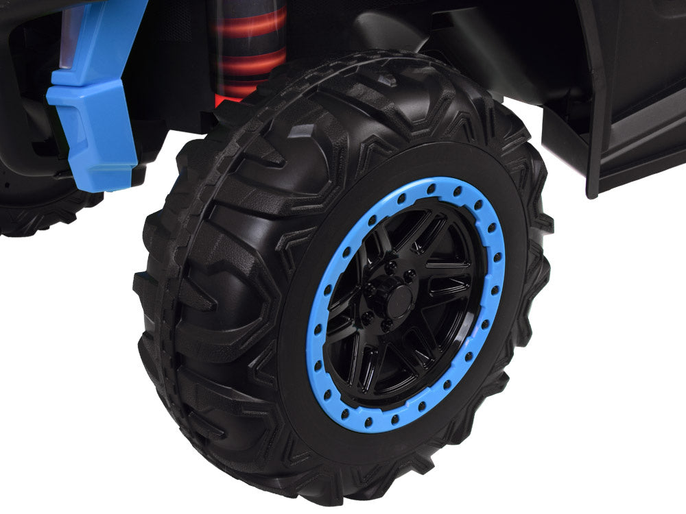 Buggy dvosjed 4×4 s prikolicom – plavi