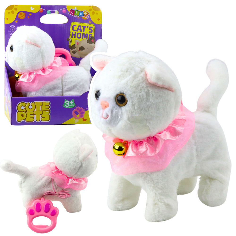 Interaktivna mačka za igru sa zvončićem - bijela