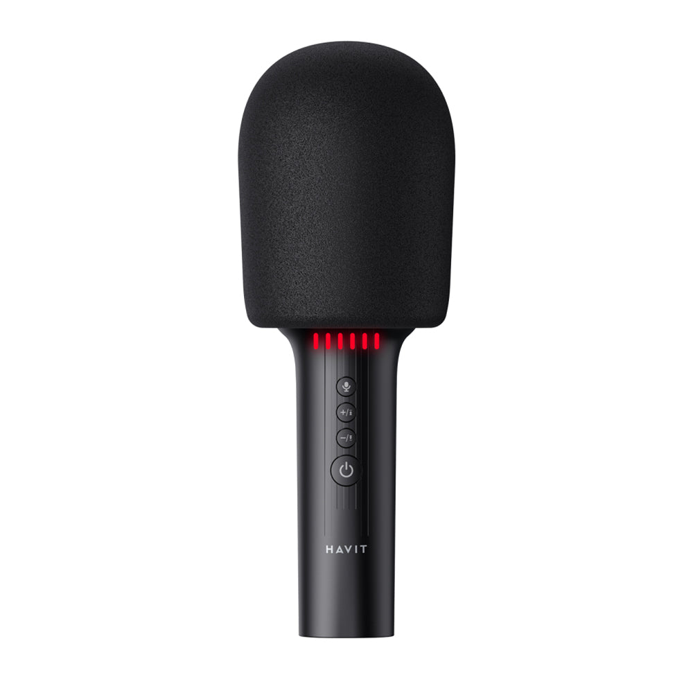 Havit - Prijenosni karaoke mikrofon (SK851BT) Bluetooth V5.0 TF AUX 6h 1200mAh - Crni