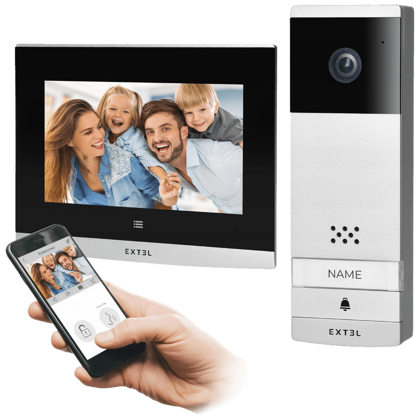 Extel Video interfon 7", bežični set, WiFi Dual Band - 720313