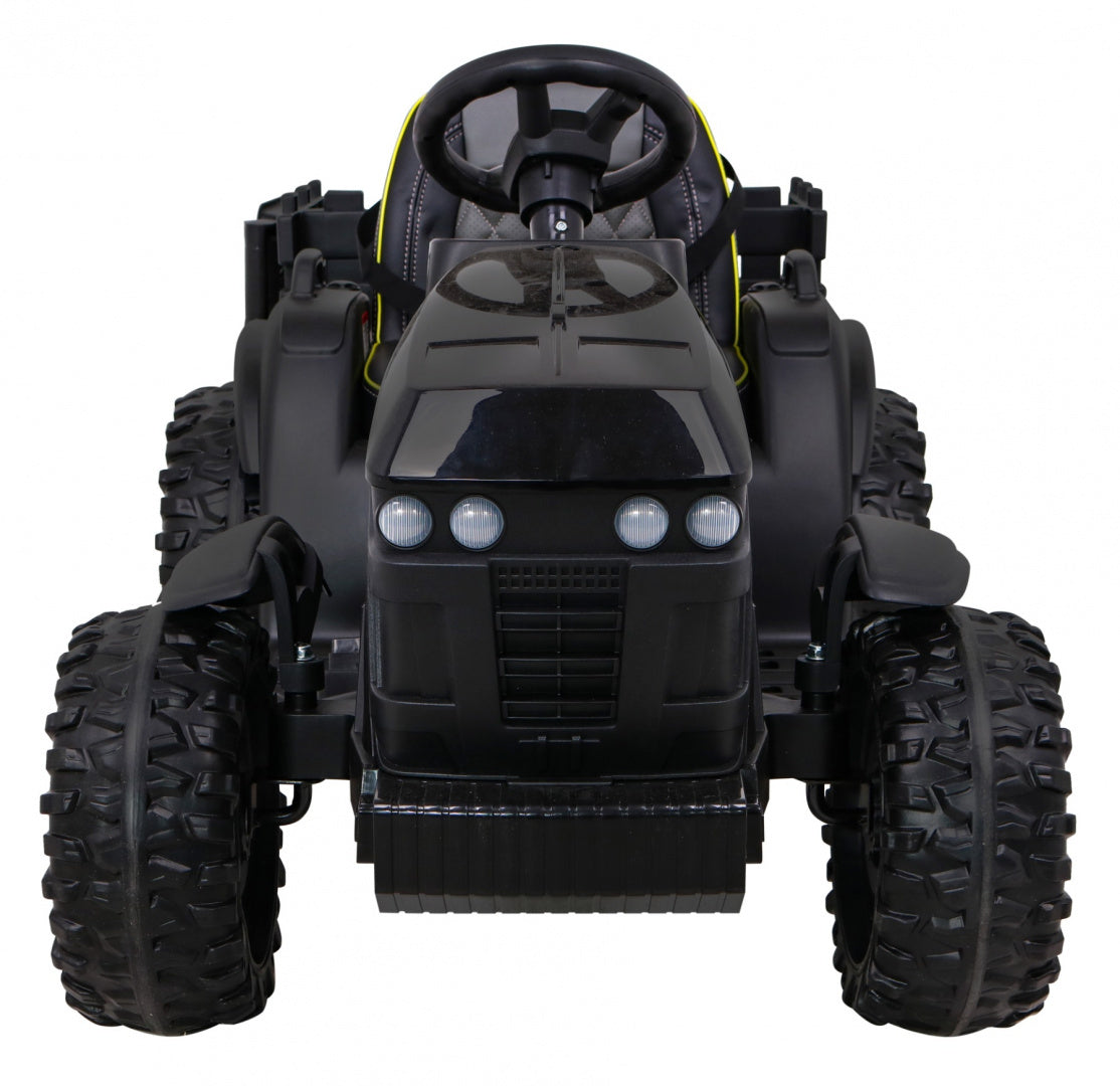 Traktor na akumulator s prikolicom Titanium - crni