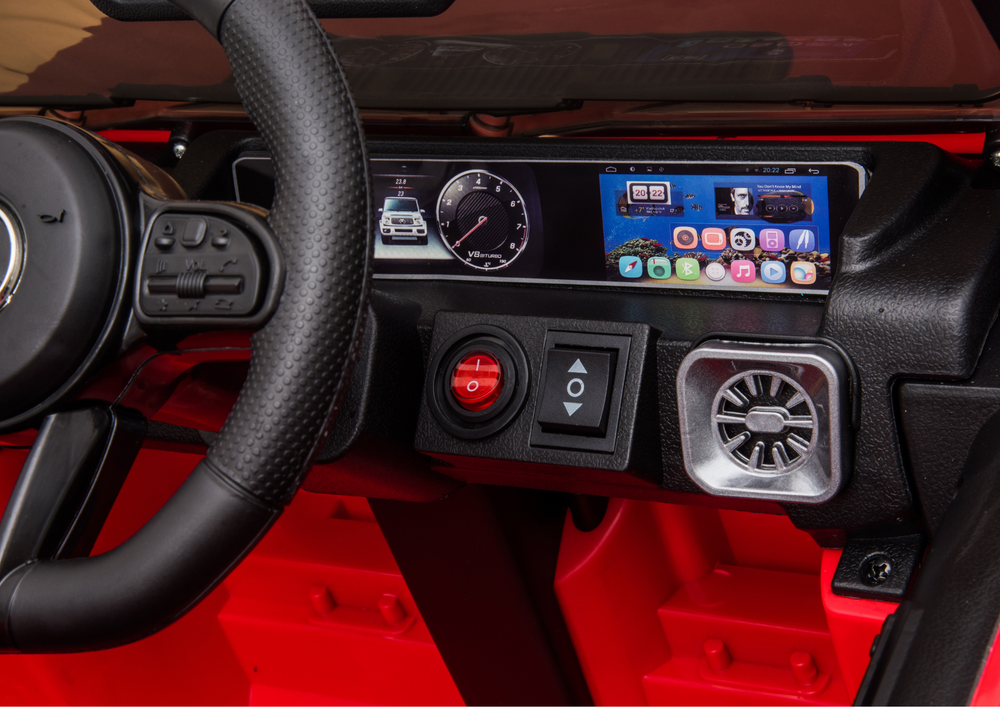 Licencirani auto na akumulator Mercedes G63 AMG - crveni