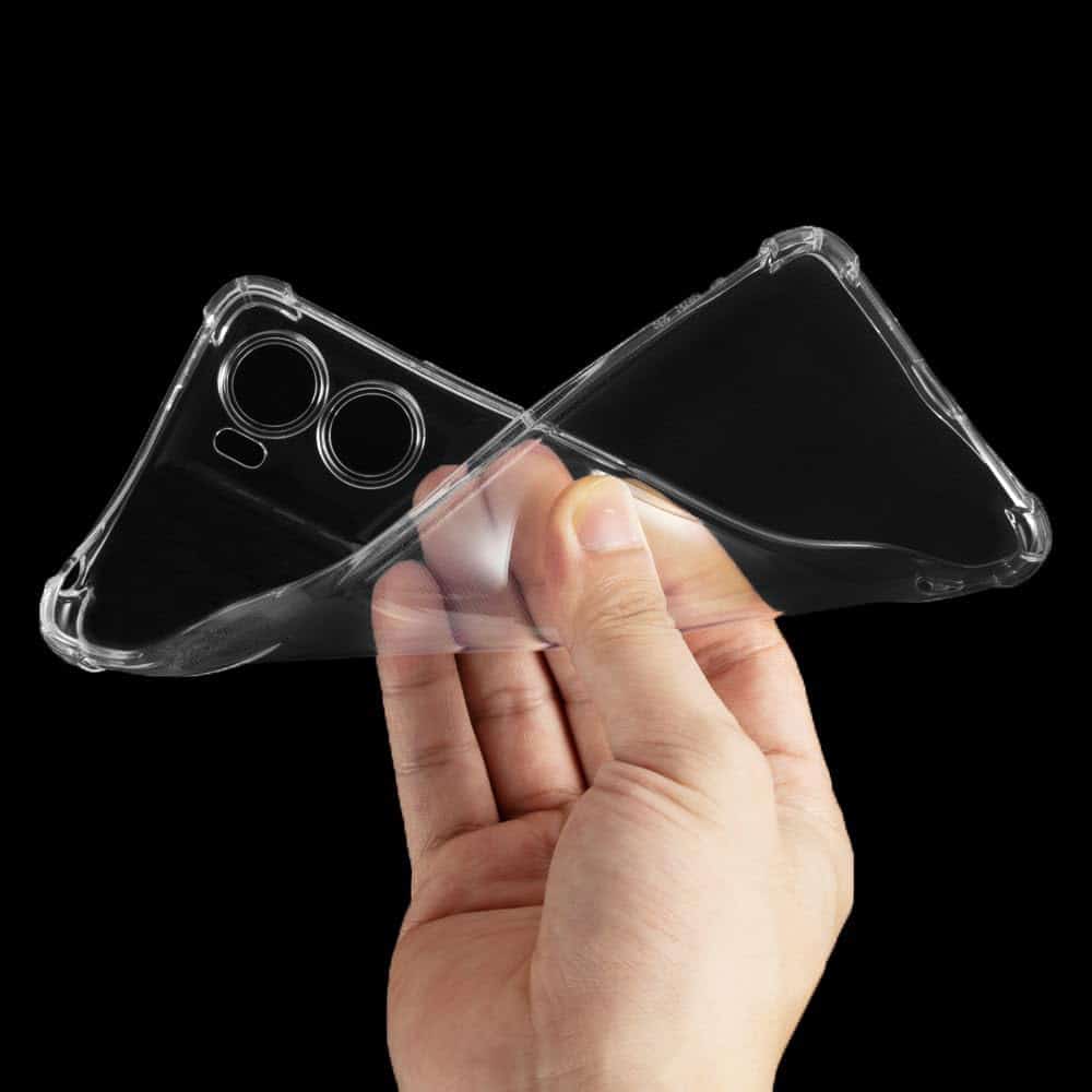 Techsuit Shockproof Clear Silicone prozirna maskica otporna na udarce za Motorola Moto G06