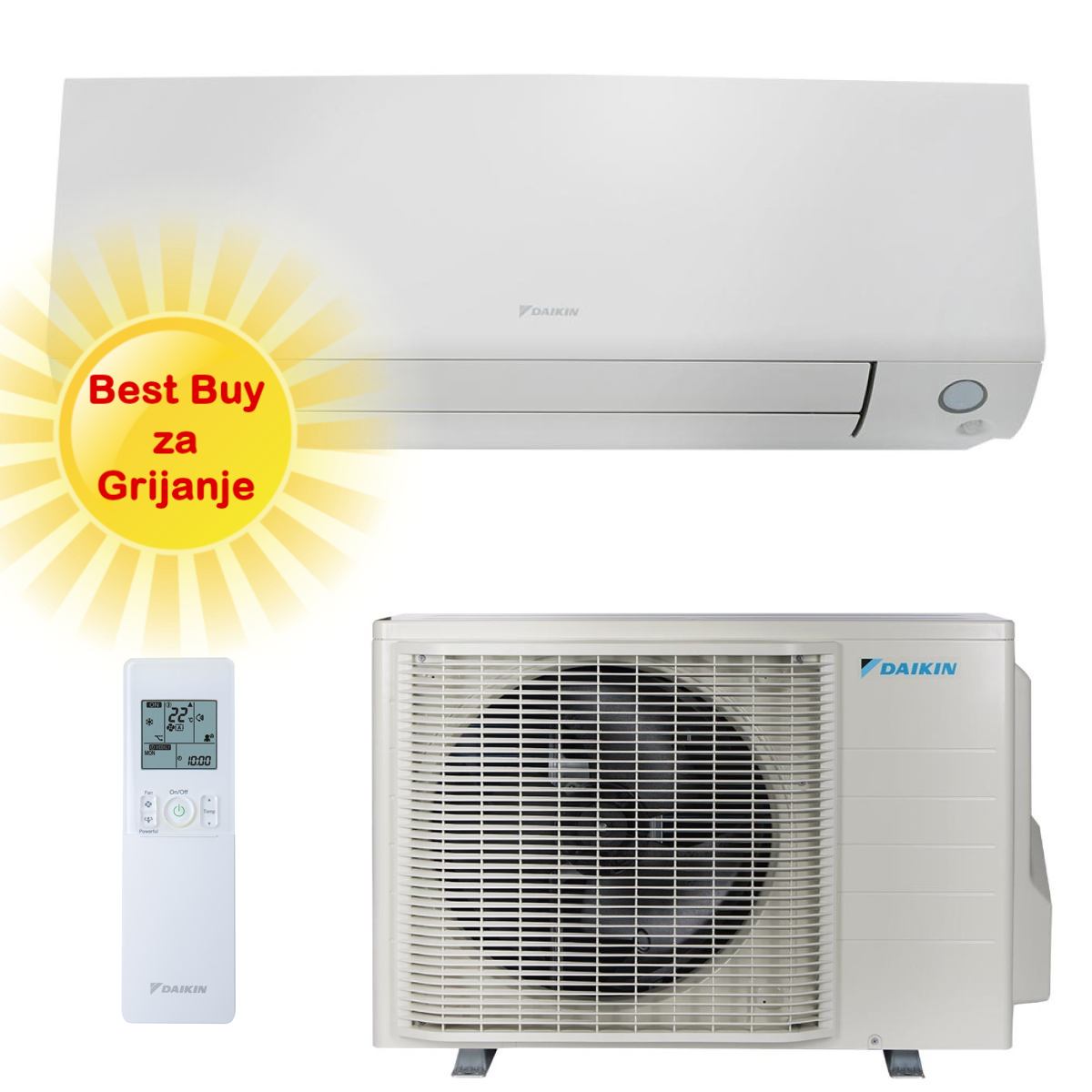 DAIKIN KLIMA UREĐAJ 7,1 kW - FTXM71A/RXM71 - Perfera, za prostor do 70m2, A++ energetska klasa, R-32
