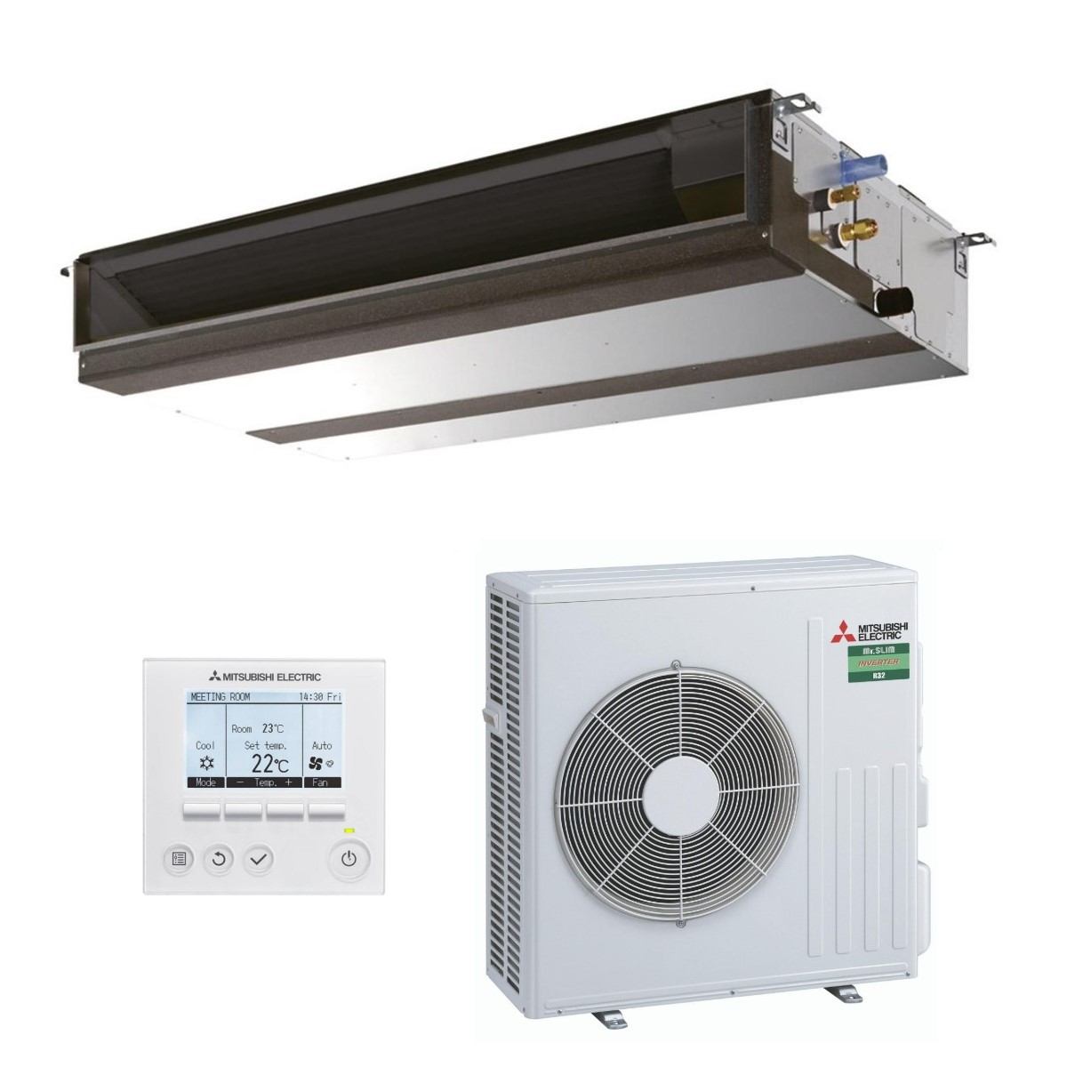 Mitsubishi Electric klima uređaj 7,1kW PEAD-SM71JAL/SUZ-SM71VA, za prostor do 70m2, A energetska klasa