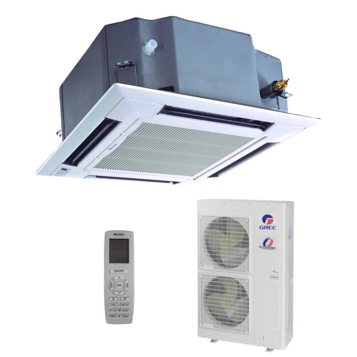 Gree kazetni klima uređaj 13,4kW GUD140T(A-S)/GUD140W(NhA-S), za prostor do 135m2, A+ energetska klasa