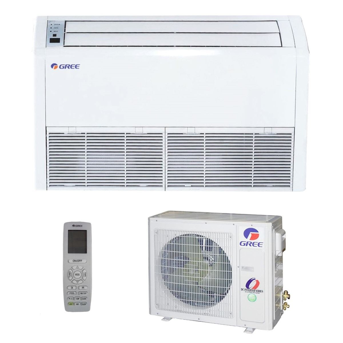 Gree podno-podstropni klima uređaj 5kW GUD50ZD(A-S)/GUD50W(NhA-S), za prostor do 50m2, A++ energetska klasa