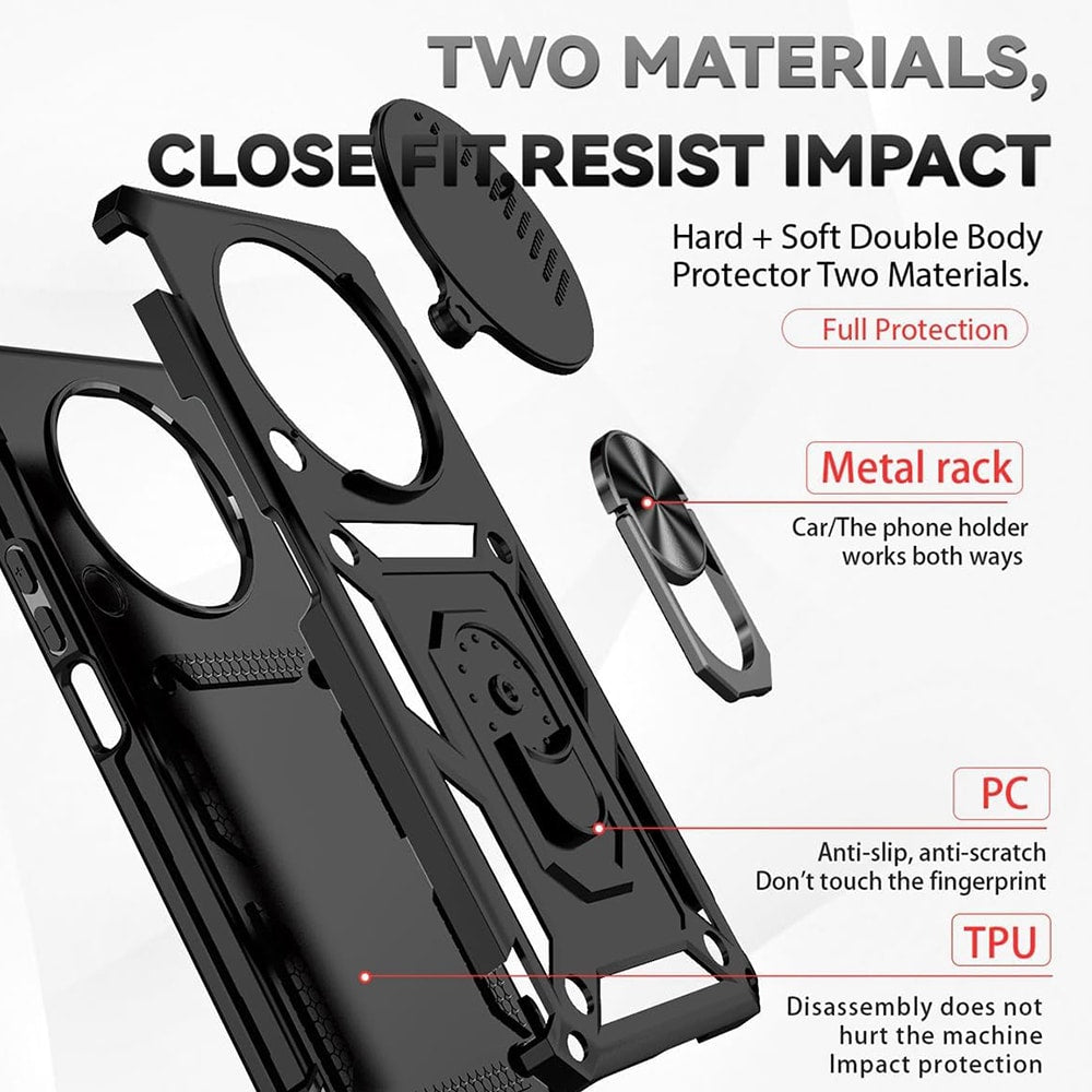 Techsuit – serija CamShield zaštitna maskica za Honor Magic8 Lite – crna