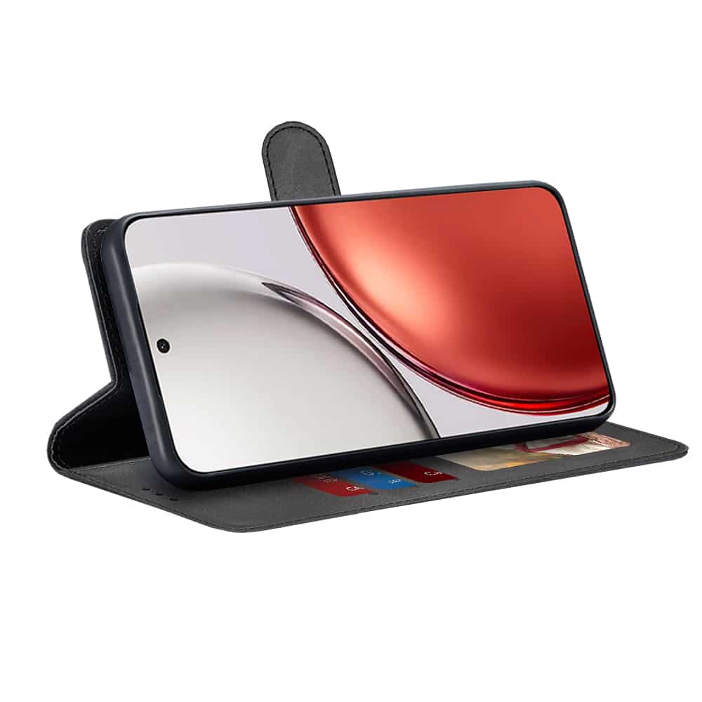 Techsuit Diary Book preklopna maska za Honor Magic8 Lite -crna