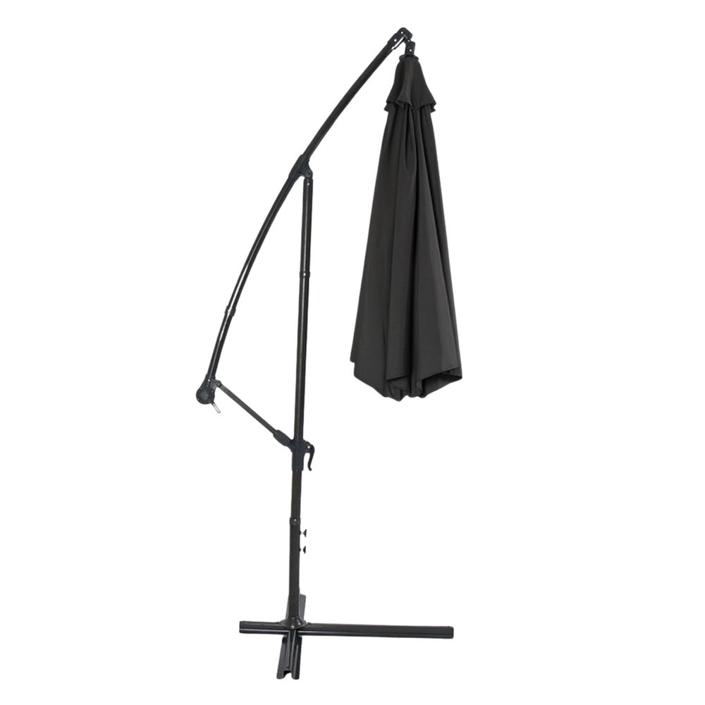 Vrtni suncobran s podesivim nagibom 350 x 250cm - antracit