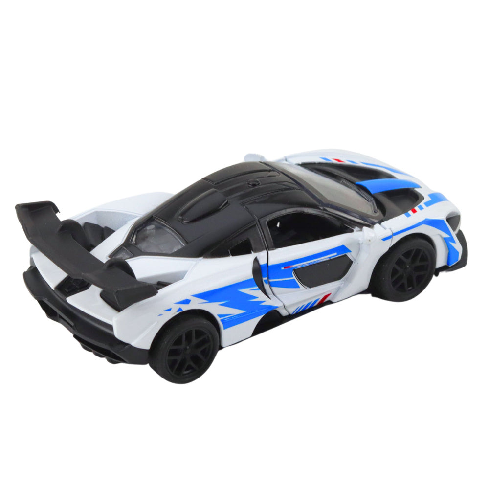 Sports Car Metal Drive Opening Doors White 1:32