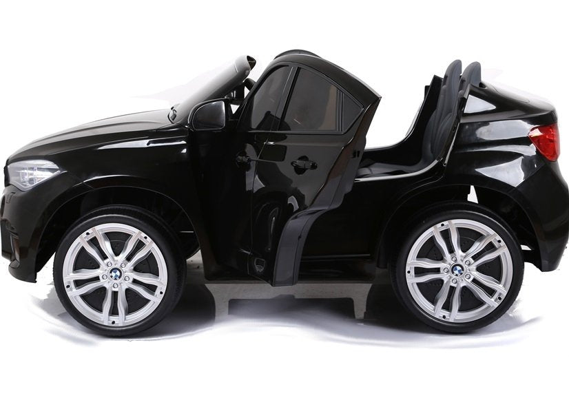Licencirani auto na akumulator BMW X6M - dvosjed - crni/lakirani