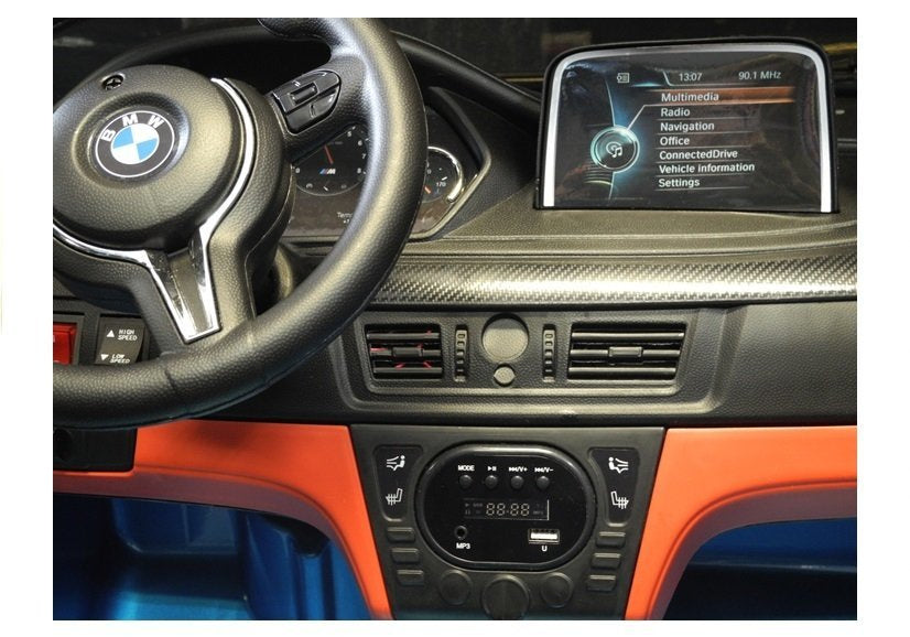 Licencirani auto na akumulator BMW X6 - plavi/lakirani