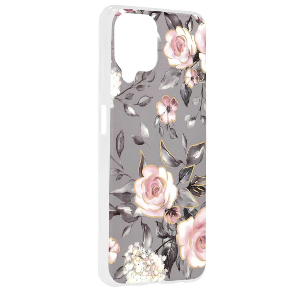 Techsuit Marble Series maska za Samsung Galaxy A22 4G Bloom of Ruth Gray