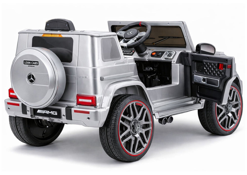 Licencirani auto na akumulator Mercedes AMG G63 2x200W - sivi/lakirani