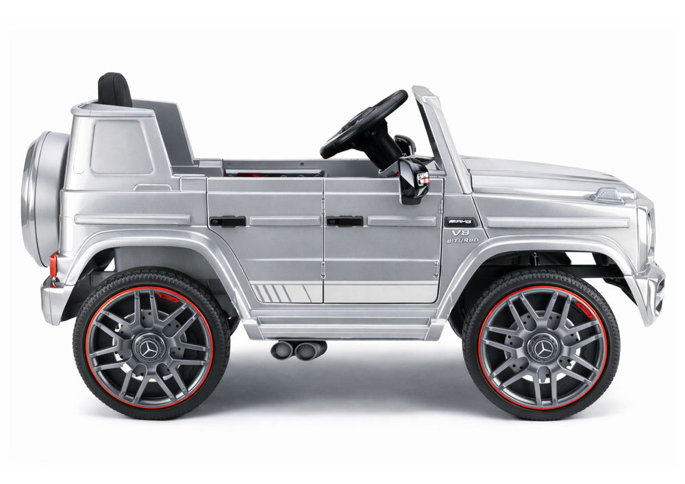 Licencirani auto na akumulator Mercedes AMG G63 2x200W - sivi/lakirani