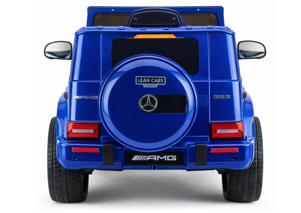 Licencirani auto na akumulator Mercedes AMG G63 2x200W - plavi/lakirani