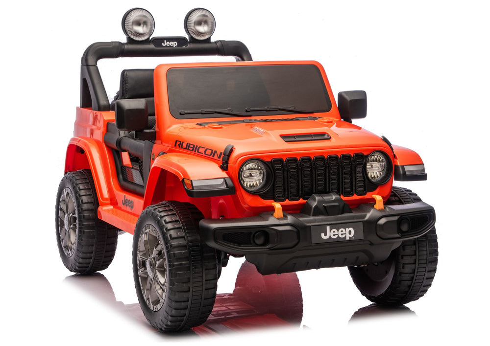 Licencirani auto na akumulator Jeep Rubicon 4x200W 24V - narančasti