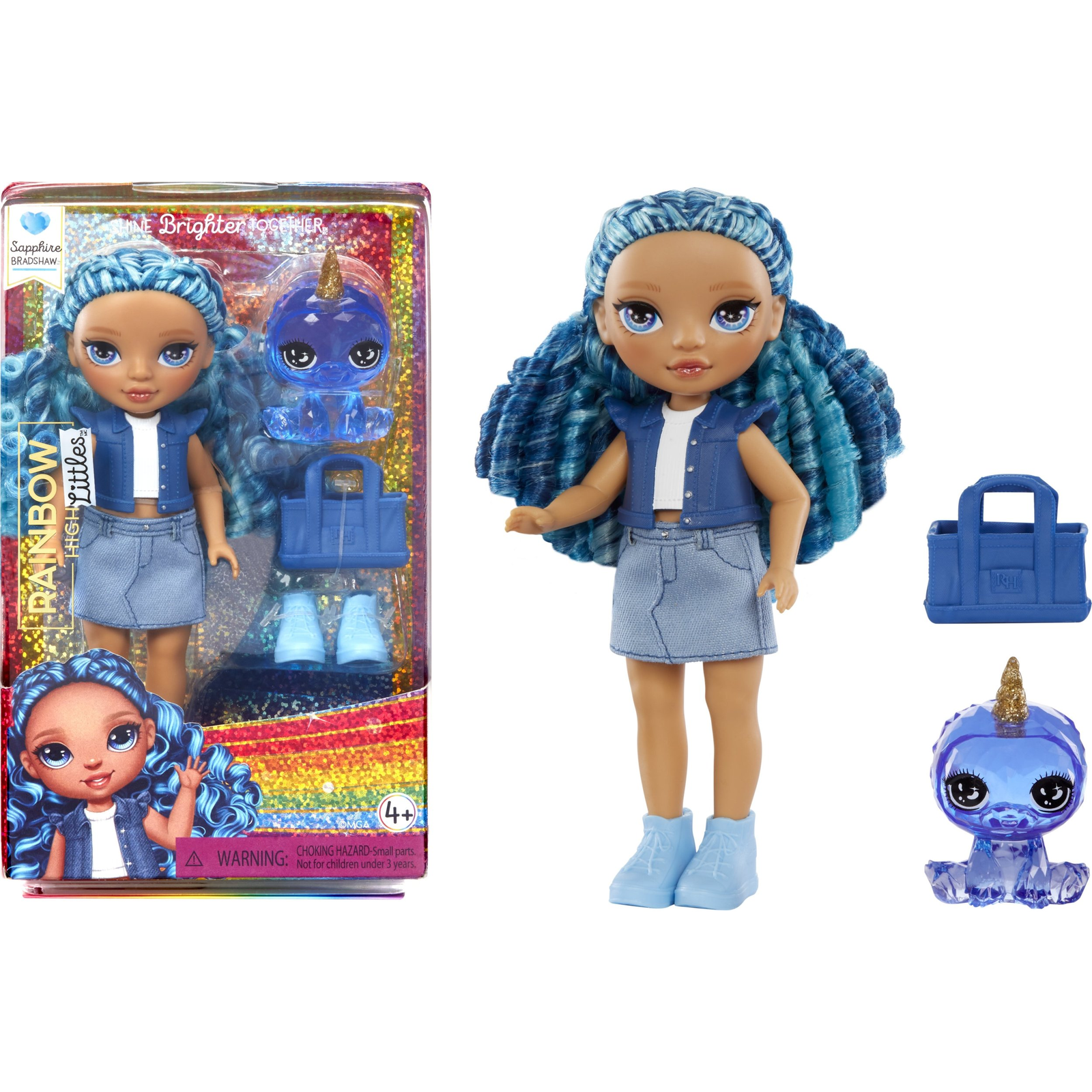 Rainbow High Littles Dolls- Sapphire (Blue)