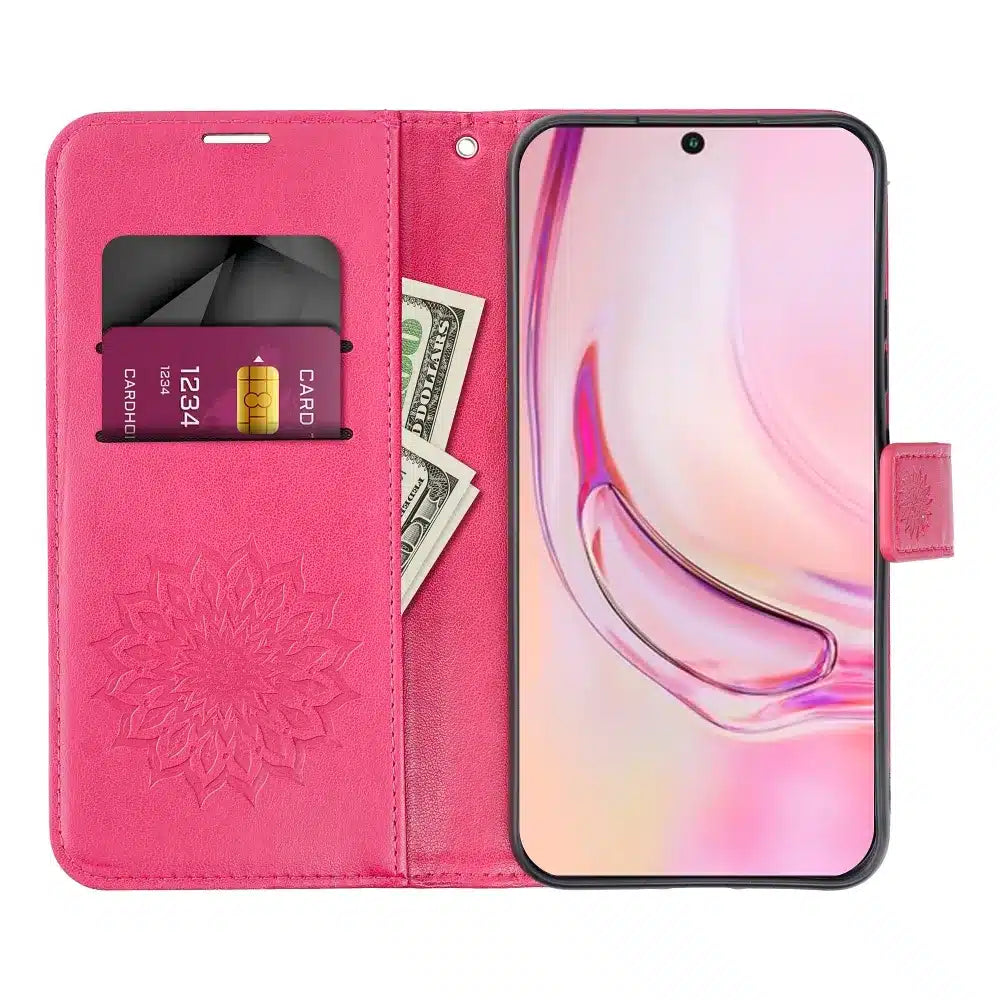 MEZZO Book case preklopna torbica za XIAOMI Redmi NOTE 12 PRO PLUS 5G mandala magenta