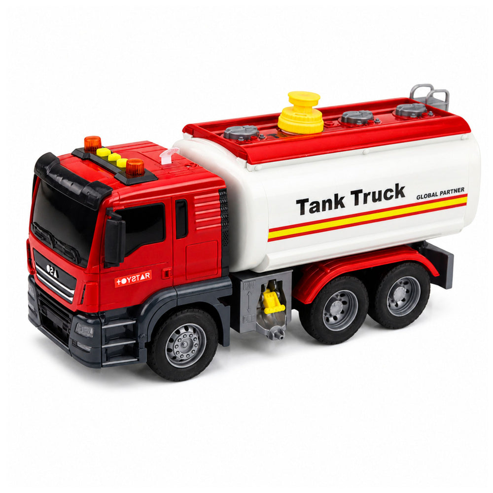 Truck Tanker Water System Hose Water Pouring Lights Sounds Red
