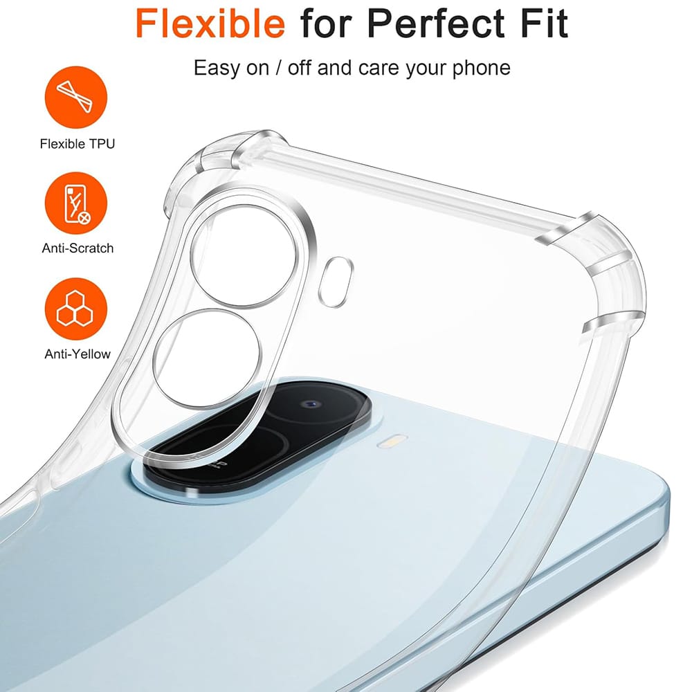 Techsuit Shockproof Clear Silicone prozirna maskica otporna na udarce za Xiaomi Redmi A7 Pro 4G